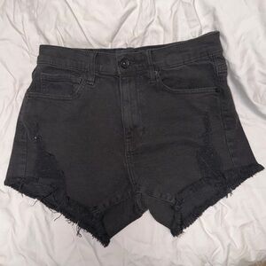 Kendall & Kylie Charcoal Black THE ICON Jean Shorts